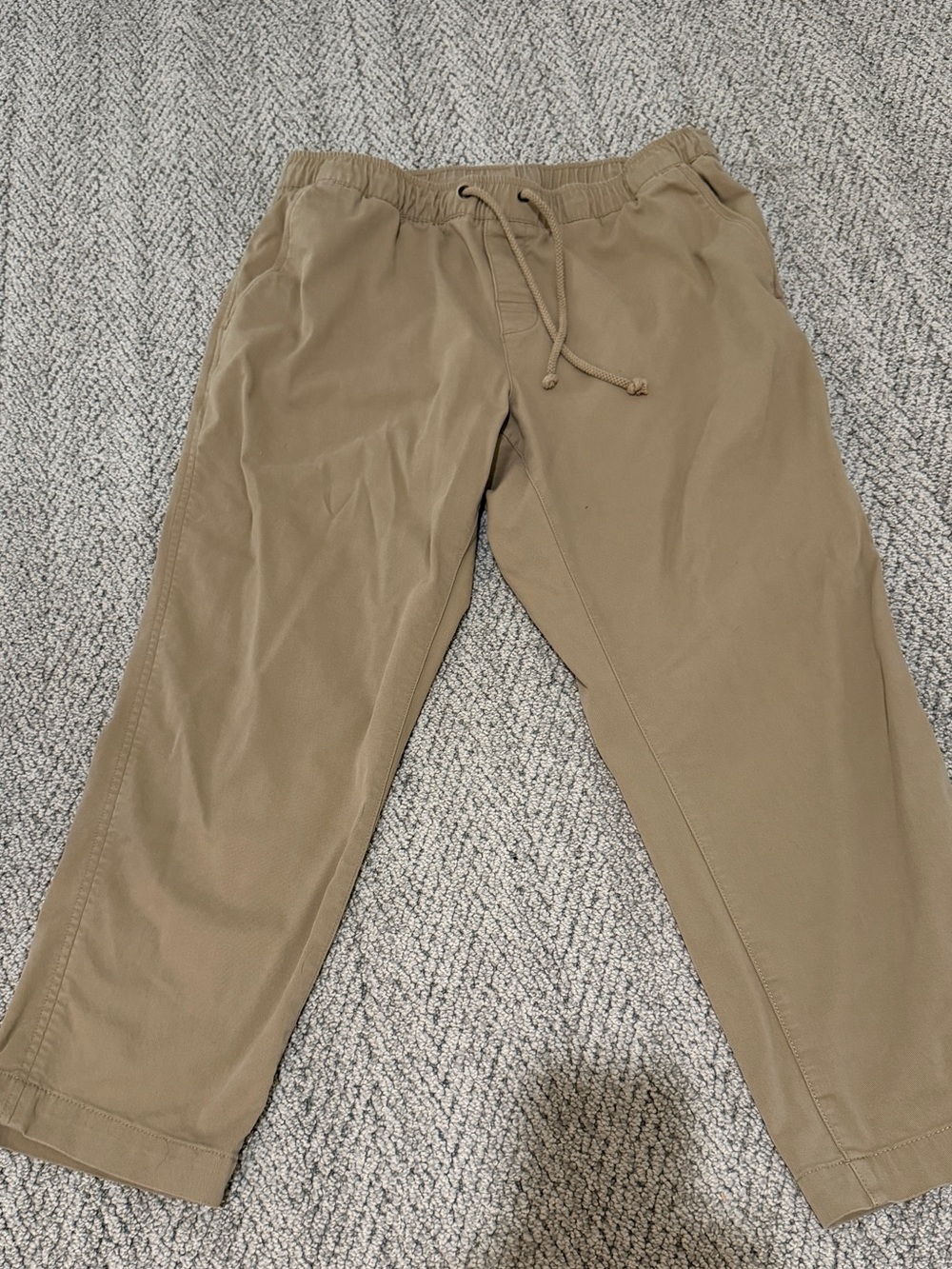 L.L. Bean Men's Drawstring Chino Pants - Tan - L 28” in seam